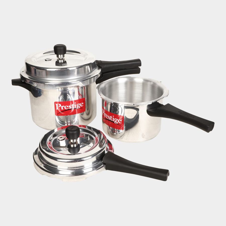 3 L, 5 L Virgin Aluminum Pressure Cooker, , large image number null