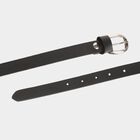 Women's Black Polyurethane Formal Belt, , small image number null