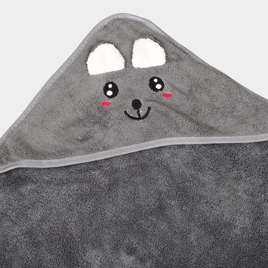 280 GSM Dark Grey Microfiber Baby Towel, , large image number null