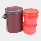 Plastic Lunch Box - 3 Containers With Bag, , small image number null