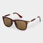 Men's Brown Plastic Sunglasses, , small