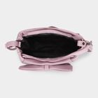 Women'sLilac Polyurethane Handbag, , small