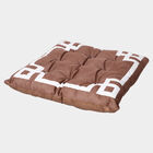 Brown Geometric Printed Cushion, , small