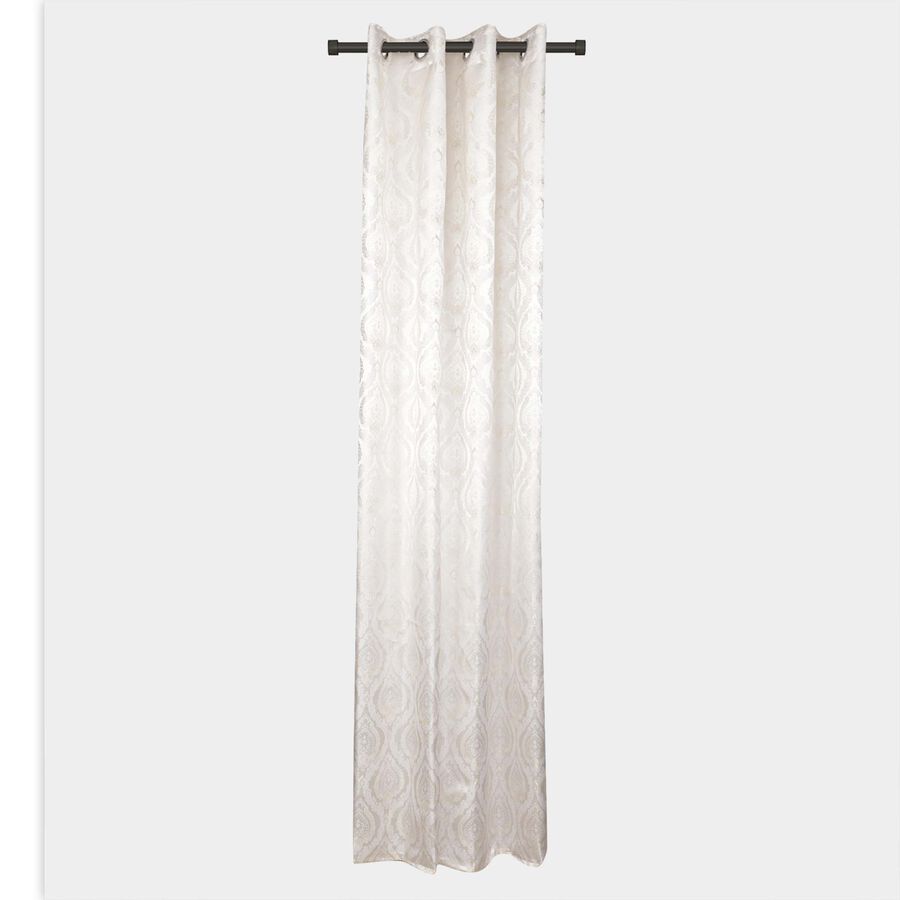 7ft. White Microfiber Door Curtain, , large image number null
