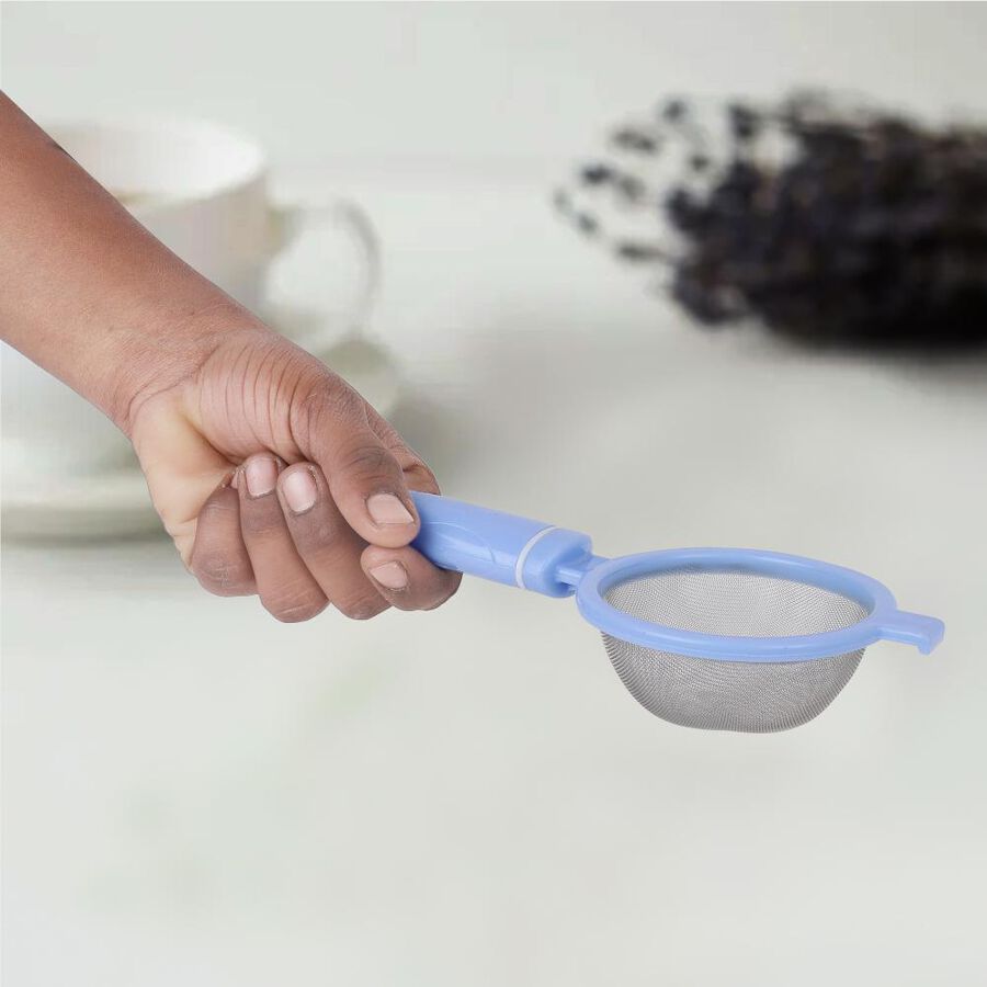 Plastic And Steel Tea Strainer, , large image number null