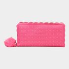 Women's Red Polyurethane Hand Pouch, , small image number null