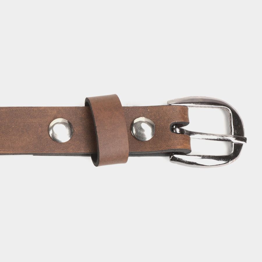 Women's Brown Polyurethane Belt, , large image number null