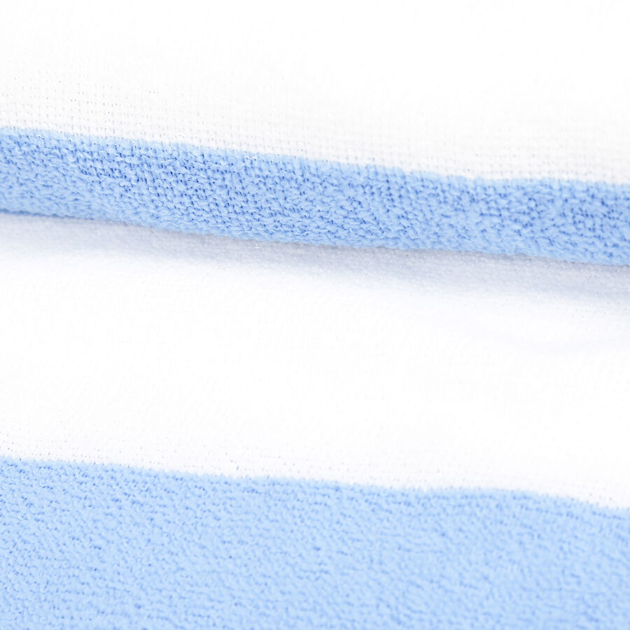 180 GSM Blue Cotton Blend Bath Towel, , large image number null