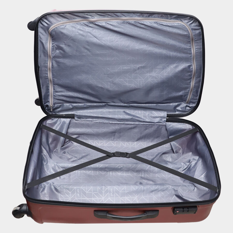 4-Wheel Wine Polycarbonate Hard Case Trolley, Large, , large image number null