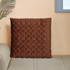 Brown Velvet Cushion Cover, , small image number null