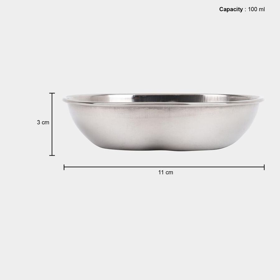 100 ml Stainless Steel Serving Bowl, 11 cm Dia., , large image number null