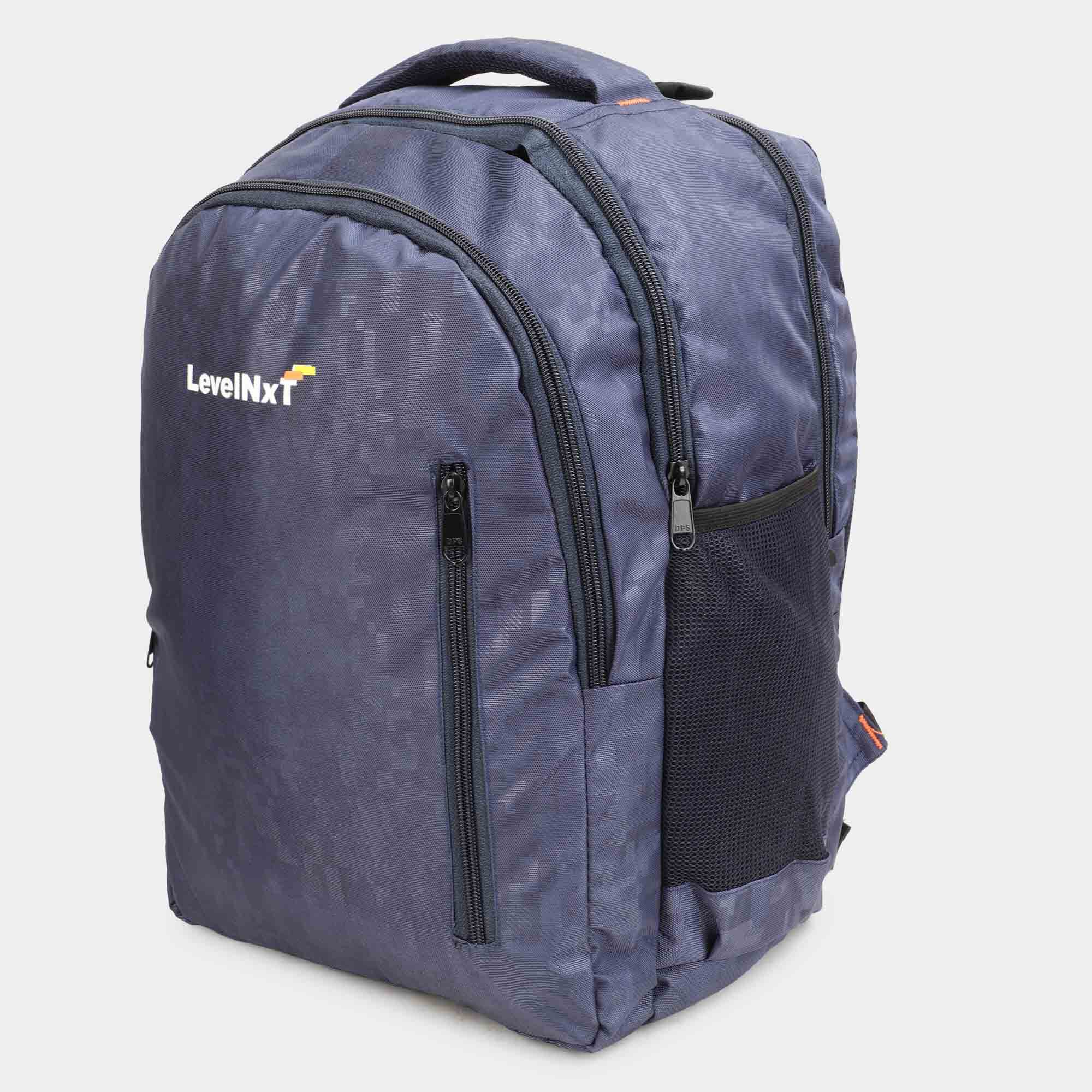 Levelnxt Blue Polyester Backpack | Vishal Mega Mart India
