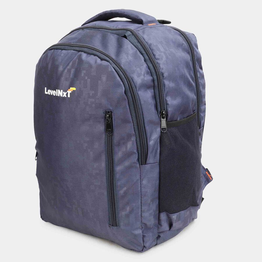 Dark Blue Polyester Backpack, , large image number null