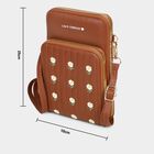 Women's 3 Compartment Polyurethane Sling Bag, , small image number null