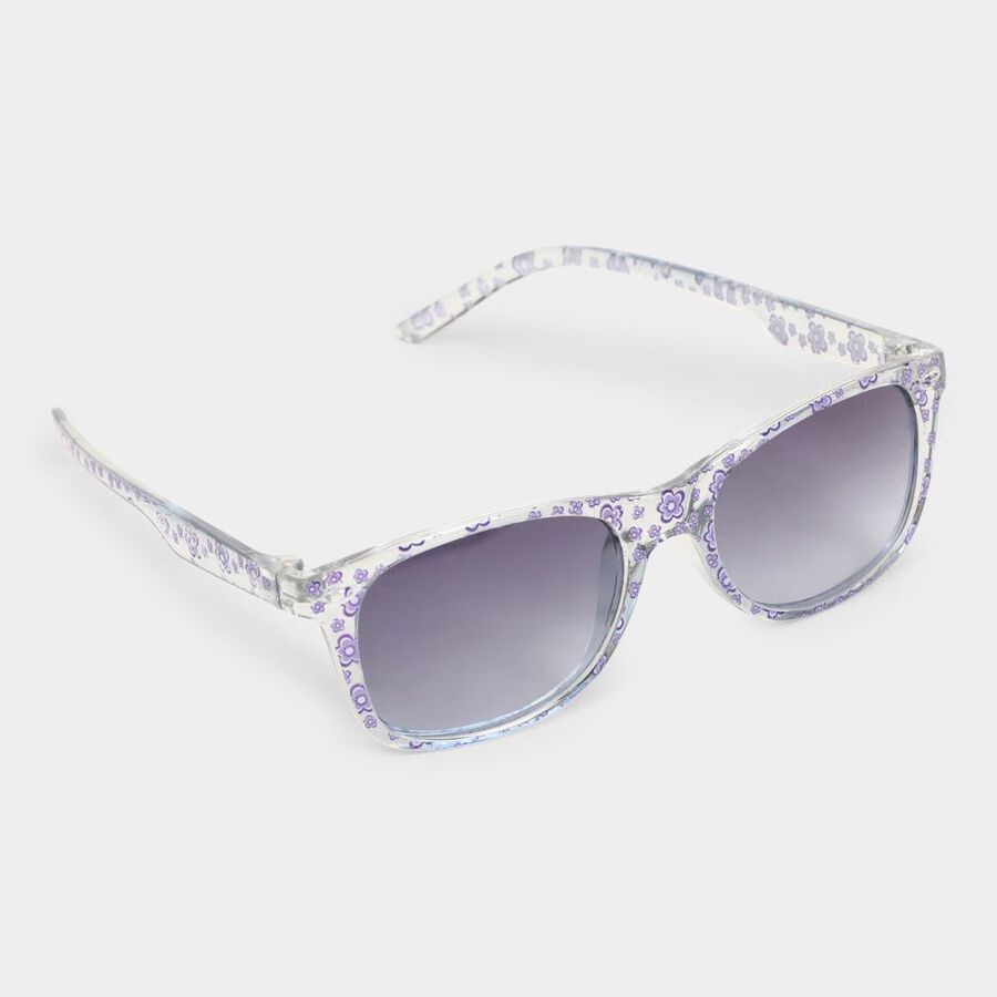 Kid's Plastic Clear Glass Wayfarer Sunglasses, , large image number null