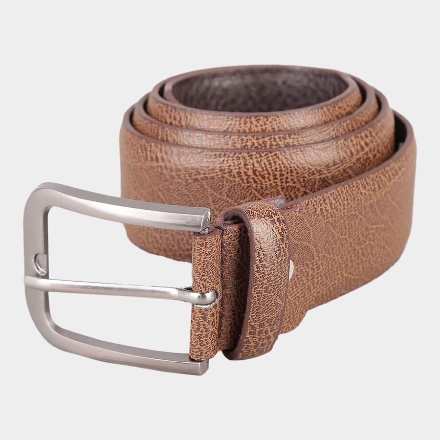 Men PU Brown Belt - 32 Inches, , large image number null