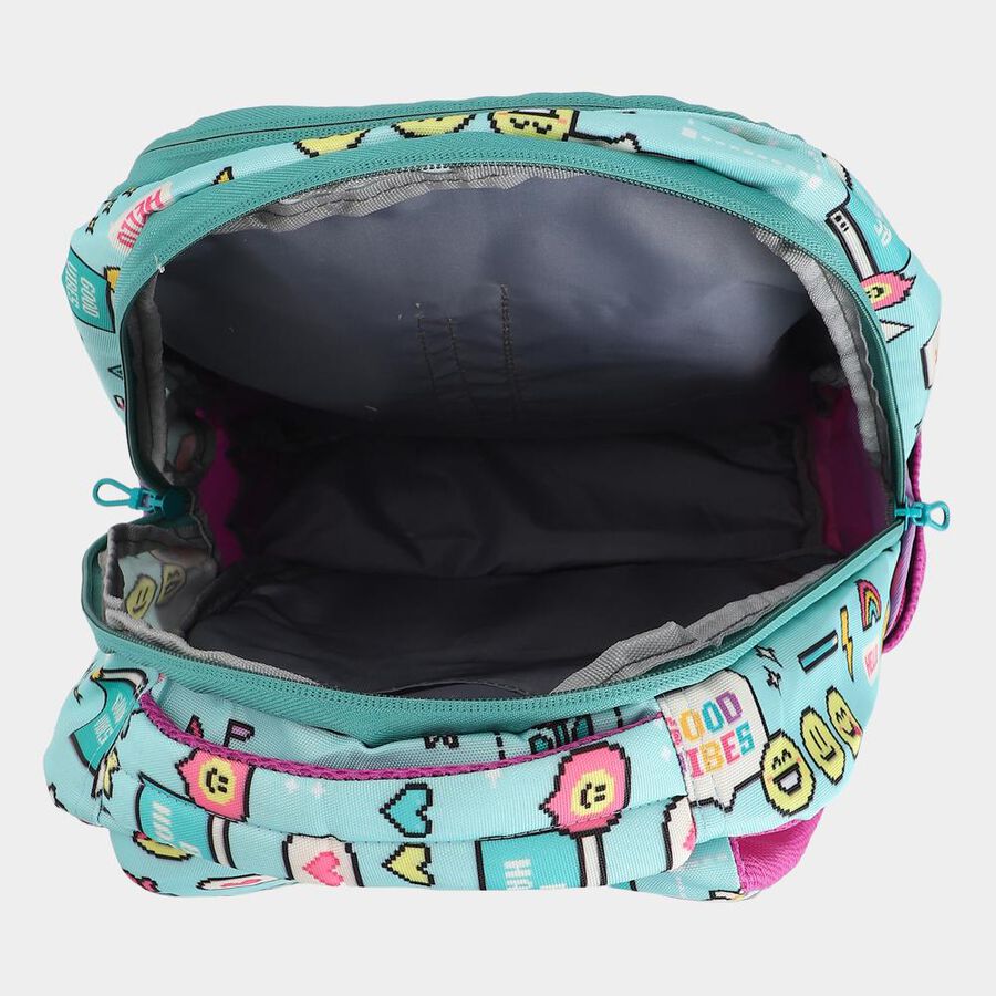 Kids Emoji Print pink Fabric Bag , , large