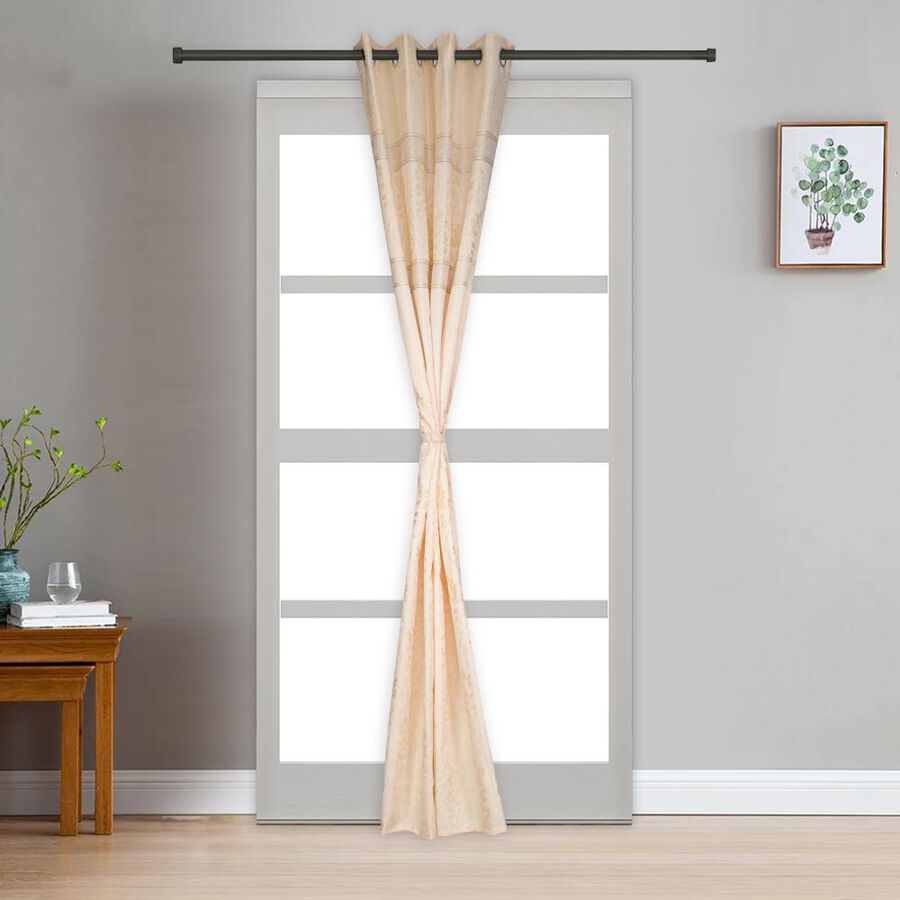 7ft. Cream Microfiber Door Curtain, , large image number null