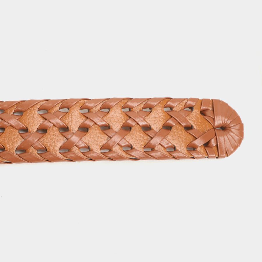 Men's Tan Polyurethane Casual Belt, , large image number null
