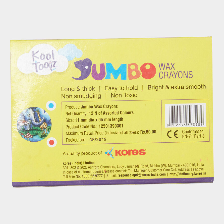 Wax Crayons 12 Shades, , large image number null