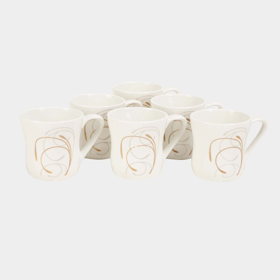 Bone China Mug, 150 ml, Set of 6, , large image number null
