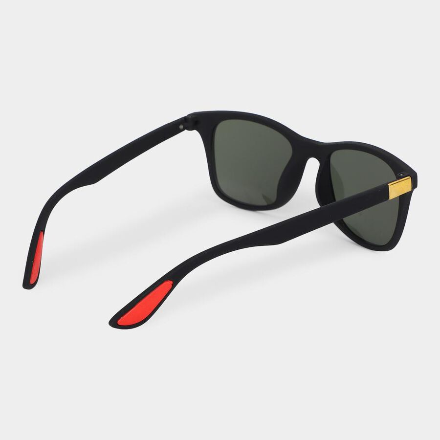 Men's Black Plastic Sunglass , , large