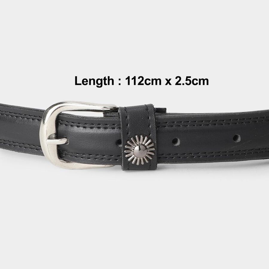 Black Pu Belt, , large