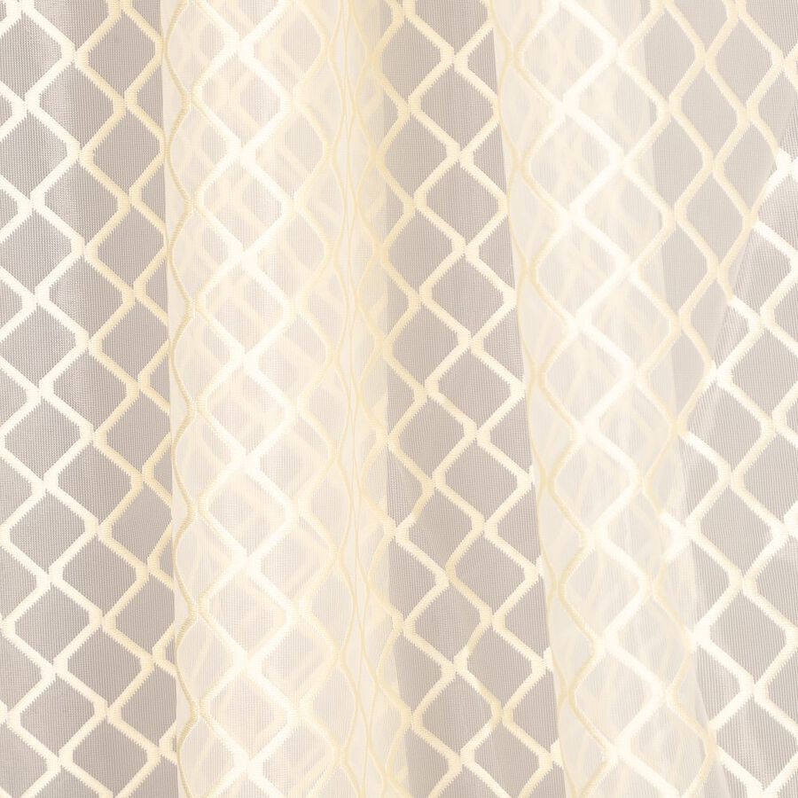 9ft. Cream Microfiber Long Door Curtain, , large image number null