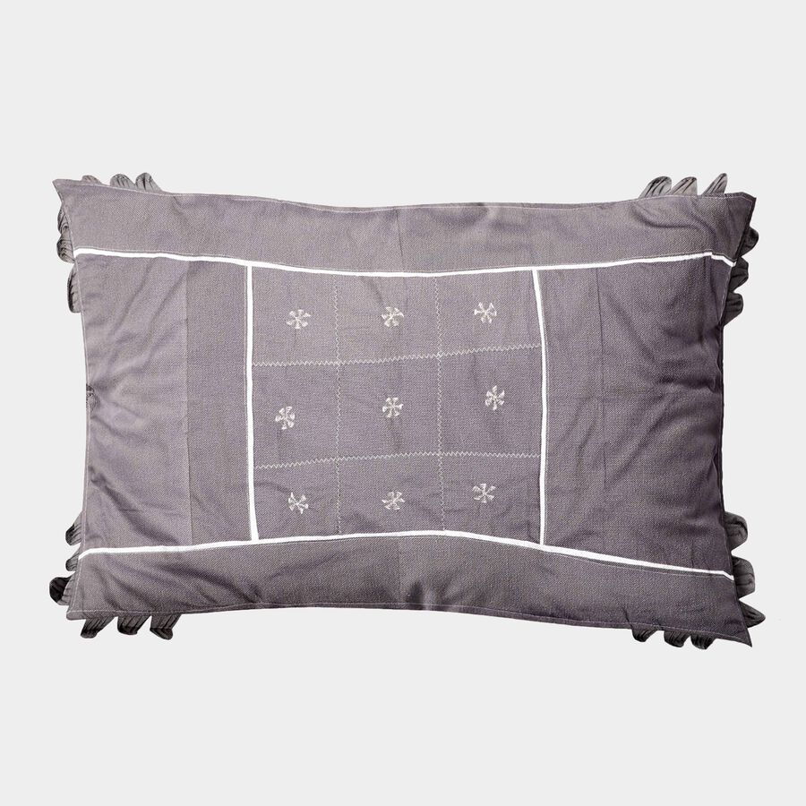 Grey Cotton Pillow Cover, , large image number null