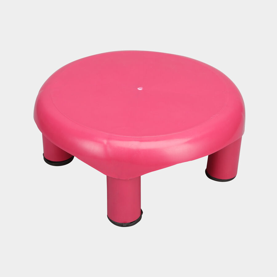 Plastic Bath Stool - Colour/Design May Vary, , large image number null
