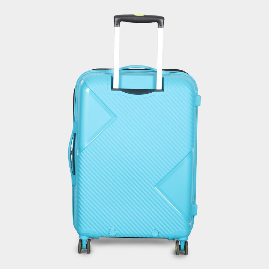 8-Wheel Light Blue Polypropylene Hard Case Trolley, Medium, , large image number null