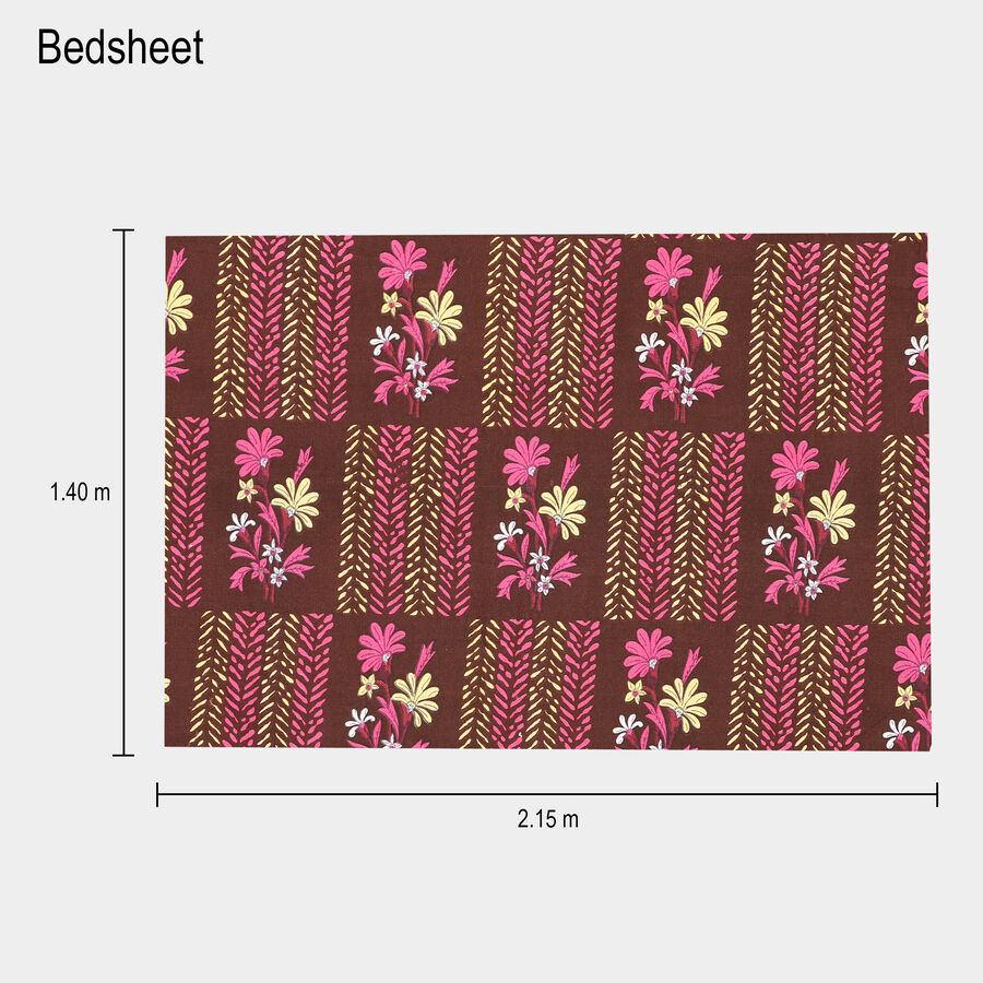 Purple Microfiber Single Bedsheet, , large image number null
