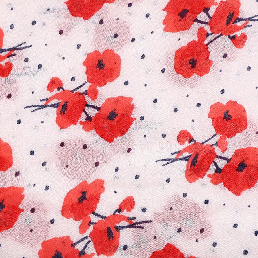 Women's Teal Blue Fabric Scarf , , large