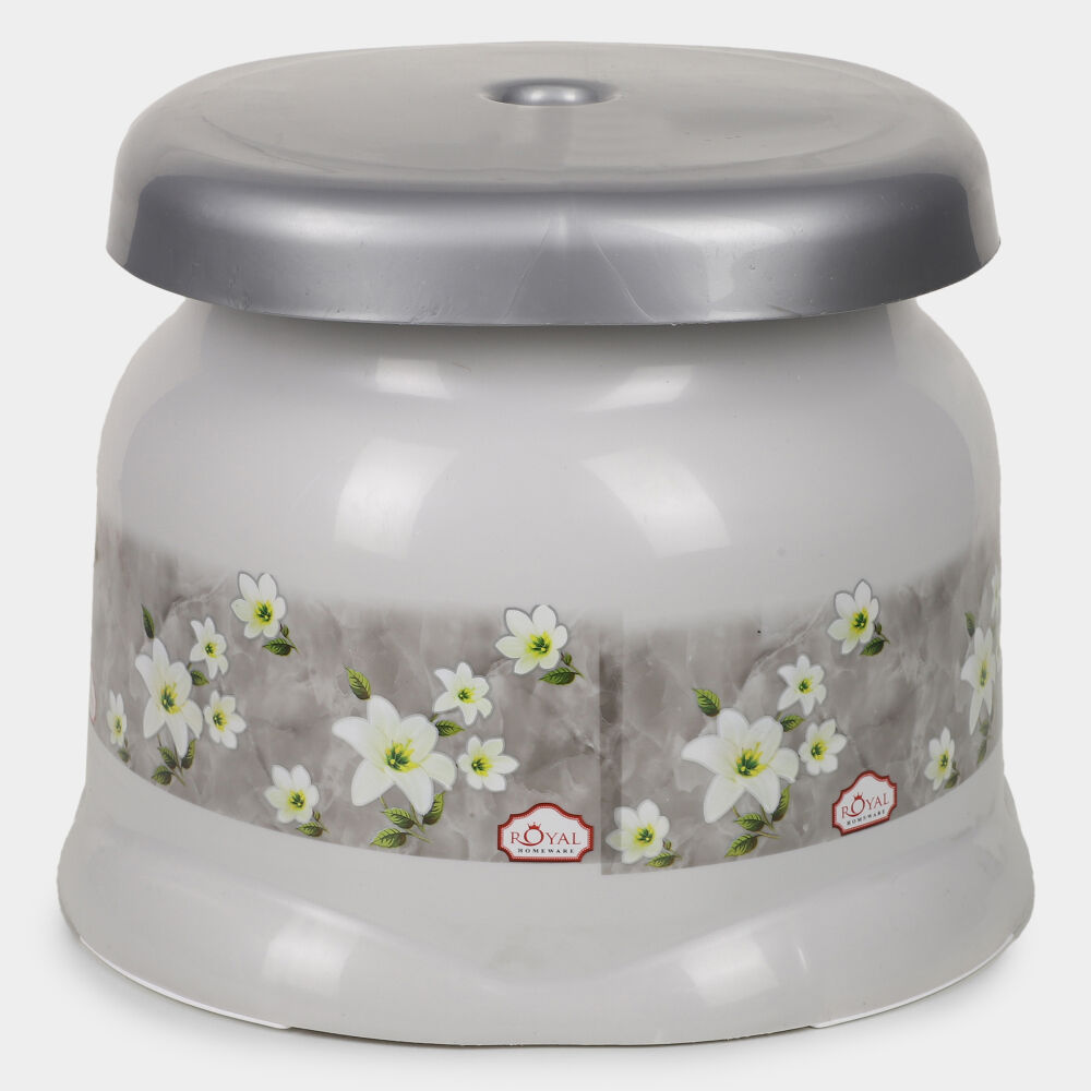 Grey Plastic Bath Stool