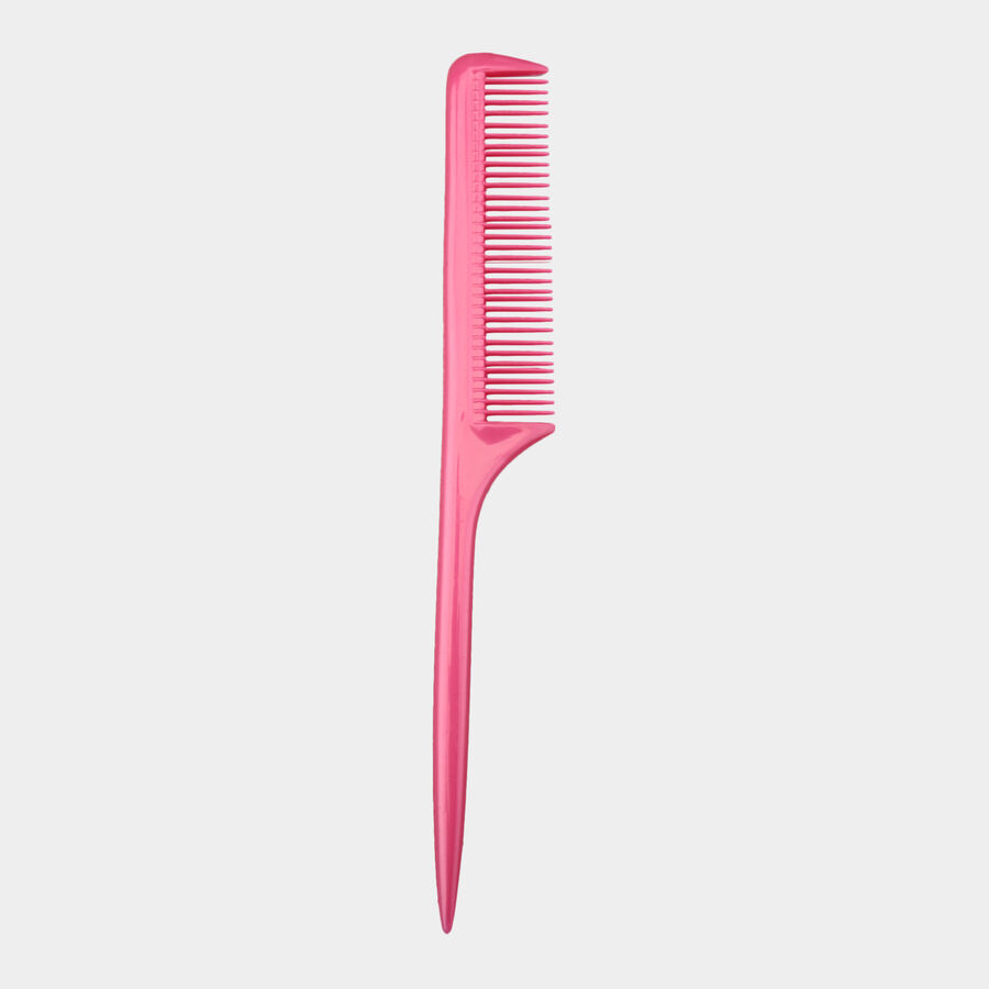 Plastic Hair Comb, Set of 6 - Colour/Design May Vary, , large image number null