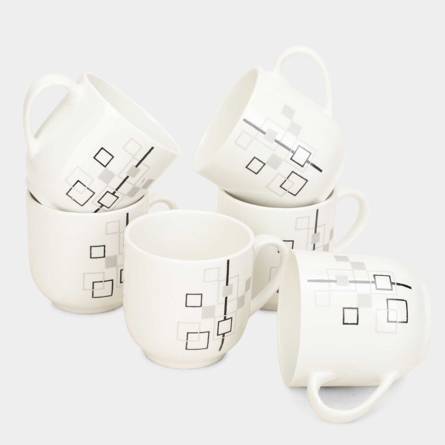 Bone China Mug, 150 ml, Set of 6, , large image number null