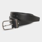 Men's Black PU Casual Belt , , small