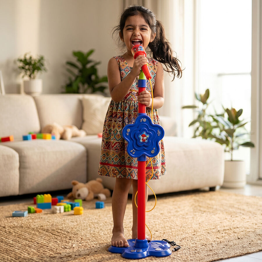 Kid's Microphone Stand Toy with Adjustable Height , , large