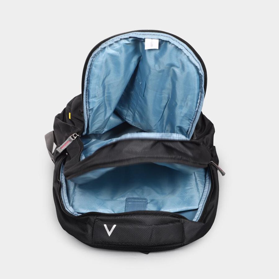 Black Polyester Backpack with Laptop Compartment, 32 L (Approx), , large image number null