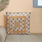 Beige Polyester Cushion Cover, , small image number null