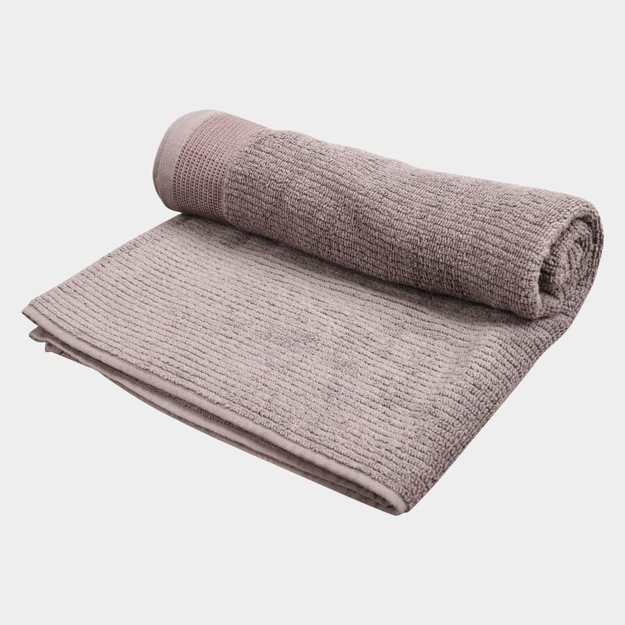 370 GSM Grey Cotton Bath Towel, , large