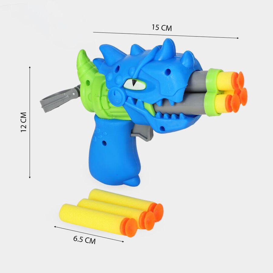 Kid's Dinosaur Soft Dart Blaster Toy Gun with Suction Bullets, , large