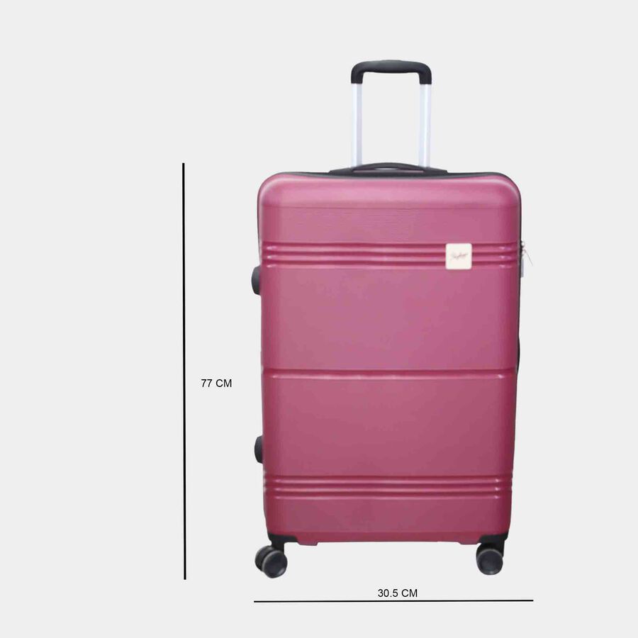 8-Wheel Maroon PVC Matee Hard Case Trolley, Large, , large image number null
