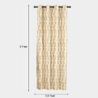 5ft. Beige Printed Eyelet Curtains, , small image number null