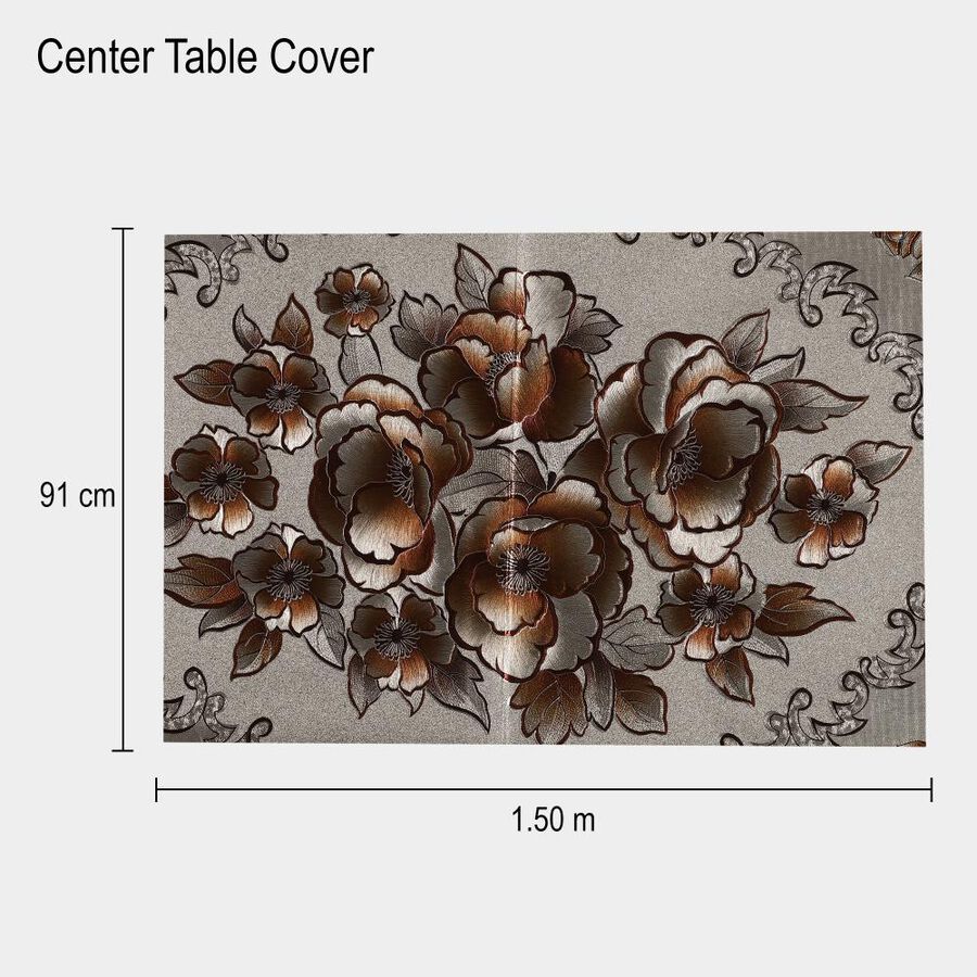 Beige PVC Center Tablecover, , large image number null