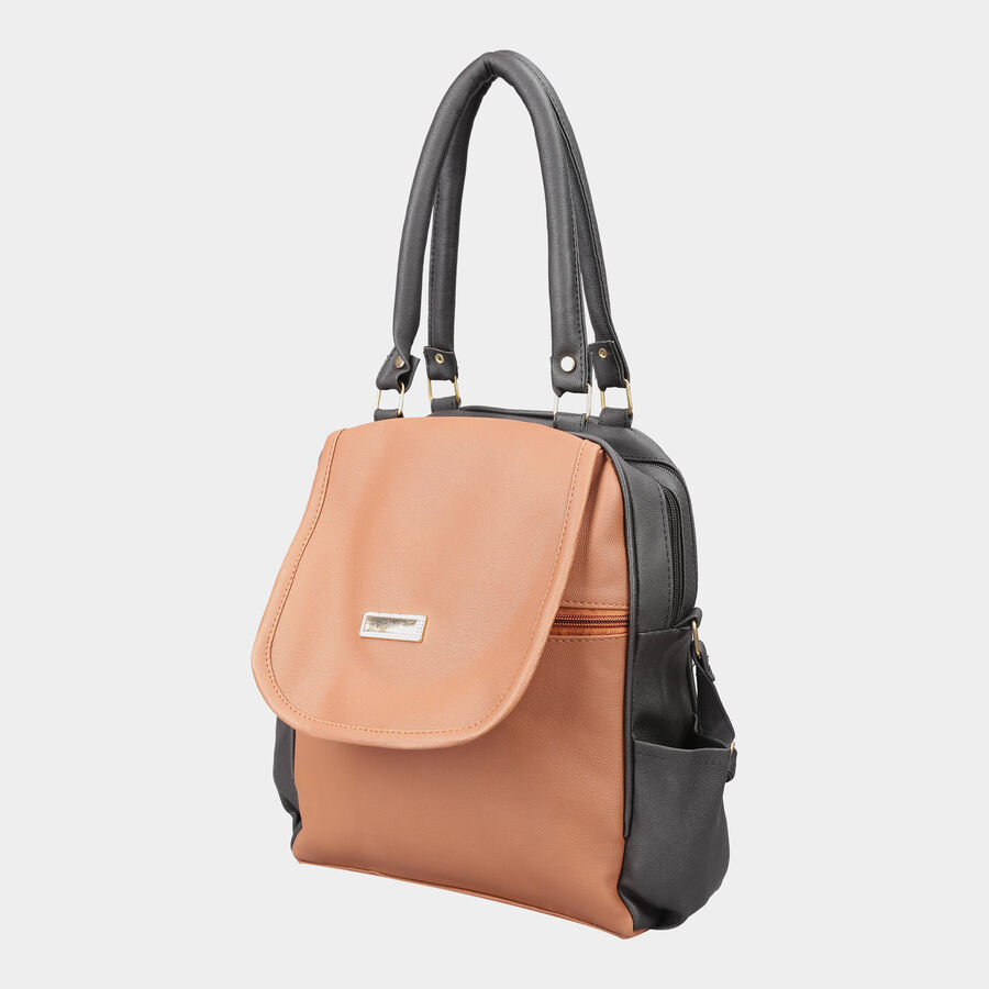 Women's Polyurethane Bucket Bag, Medium Size, , large image number null