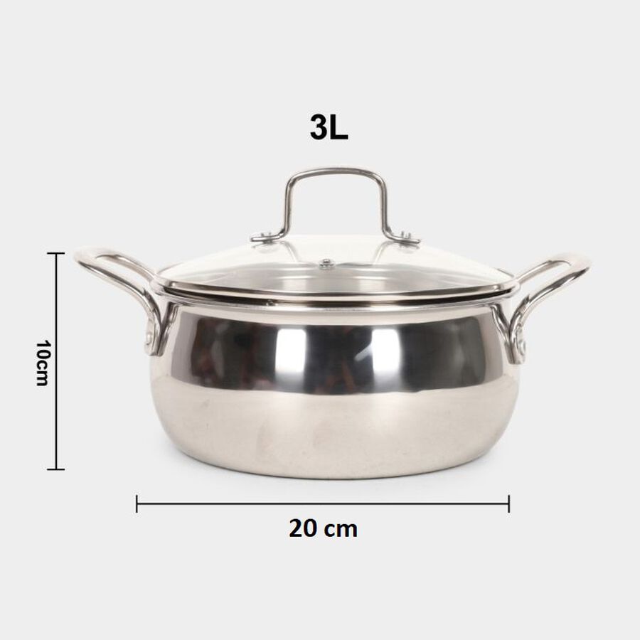 3-Ply Cook & Serve, 3 L, Induction Compatible, , large image number null