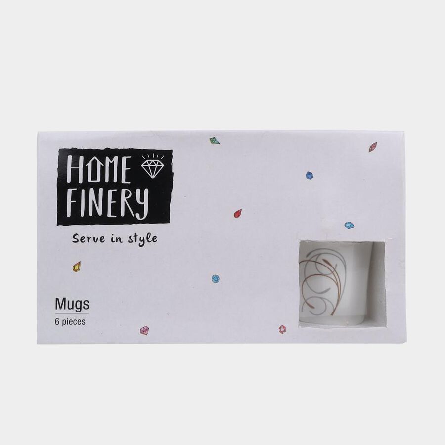 150 ml Bone China Mug, Set of 6, , large image number null
