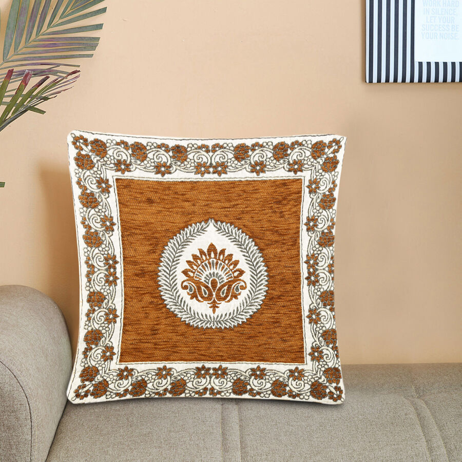 Jacquard Microfiber Cushion Cover, , large image number null