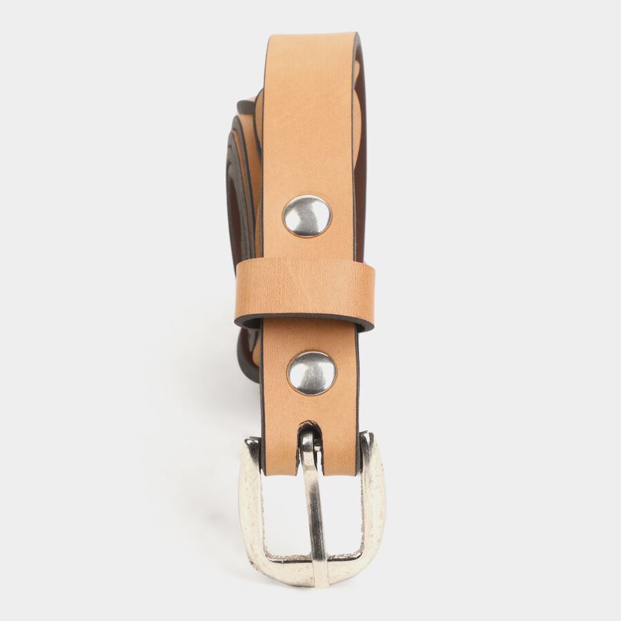Women's Brown Polyurethane Belt, , large image number null